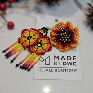 Handmade Earrings a size7 Ring Made in Mexico